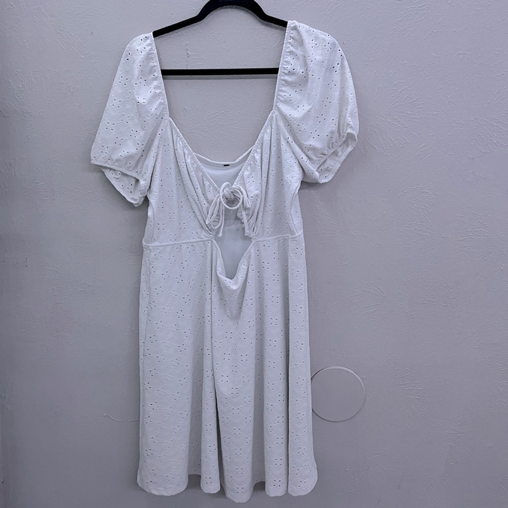 white graduation dress